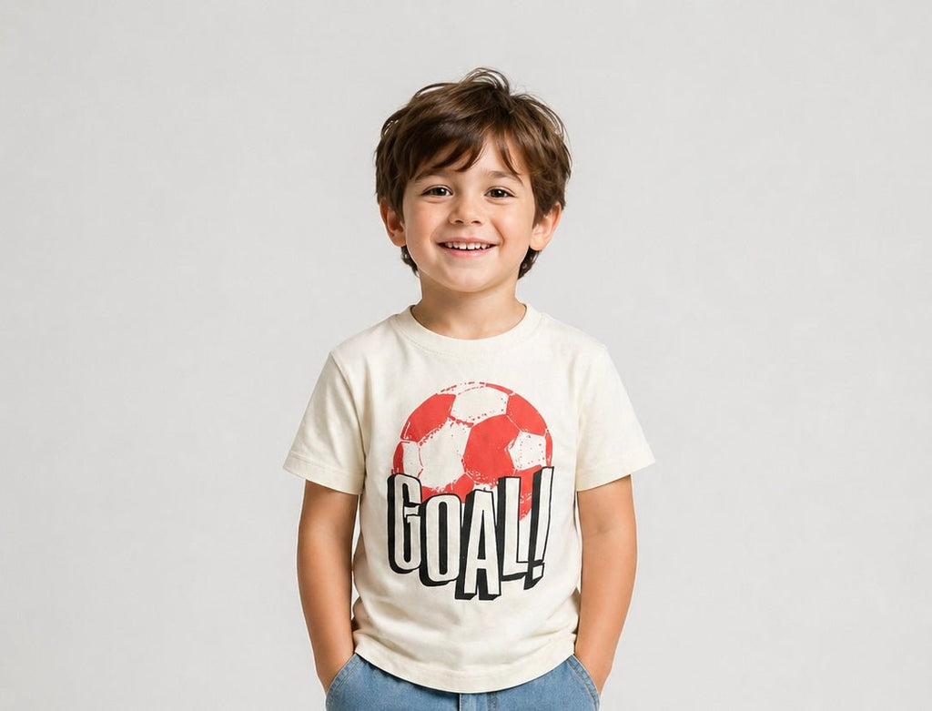 Boys “GOAL” Football Graphic T-Shirt - Clothick