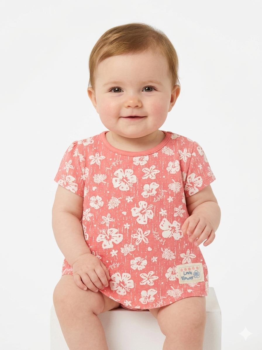 Cute Floral Baby Girls Casual Shirt – Soft & Comfortable - Clothick