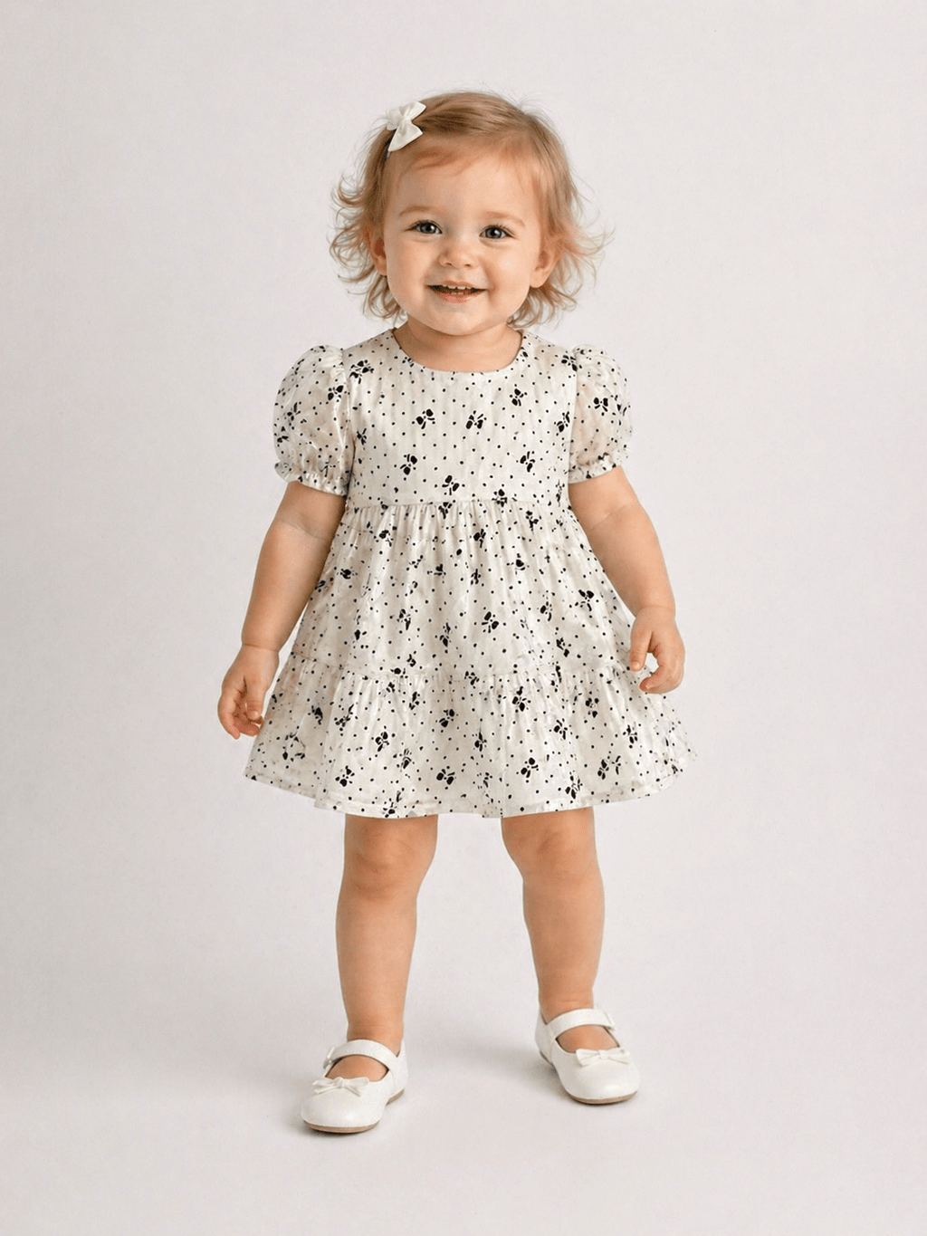Elegant Floral Net Frock for Girls - Clothick