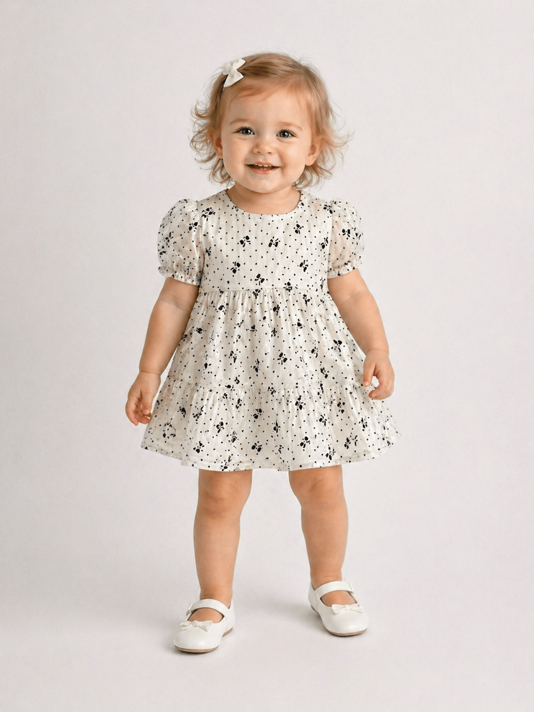 Elegant Floral Net Frock for Girls - Clothick