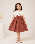 Girls Elegant Bow Party Dress - Clothick