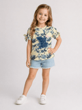 Girls Printed T-Shirt – Soft & Stylish Summer Wear - Clothick