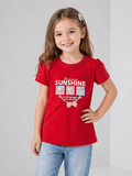 Girls “Sunshine” Printed Casual T-Shirt - Clothick